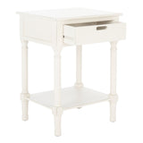 SAFAVIEH Genny 1-Drawer Bottom Shelf Accent Table - 19" W x 15.8" L x 26" H - 19Wx16Dx26H