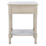 SAFAVIEH Genny 1-Drawer Bottom Shelf Accent Table - 19" W x 15.8" L x 26" H - 19Wx16Dx26H