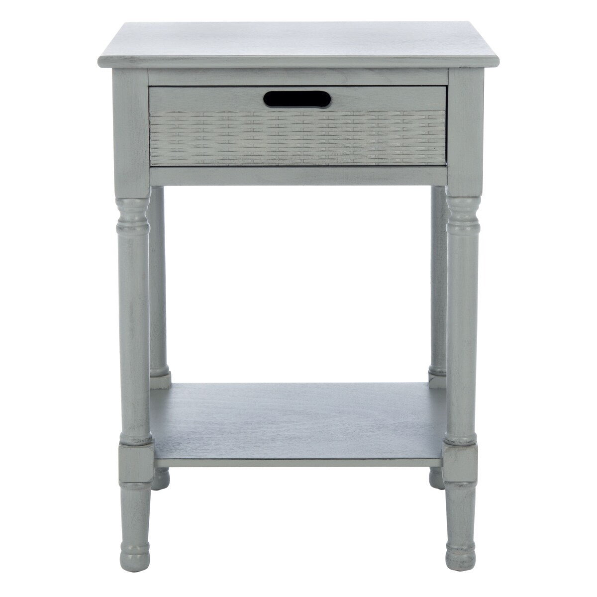 SAFAVIEH Genny 1-Drawer Bottom Shelf Accent Table - 19" W x 15.8" L x 26" H - 19Wx16Dx26H