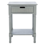 SAFAVIEH Genny 1-Drawer Bottom Shelf Accent Table - 19" W x 15.8" L x 26" H - 19Wx16Dx26H