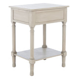 SAFAVIEH Genny 1-Drawer Bottom Shelf Accent Table - 19" W x 15.8" L x 26" H - 19Wx16Dx26H