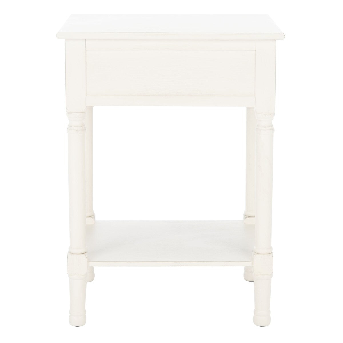 SAFAVIEH Genny 1-Drawer Bottom Shelf Accent Table - 19" W x 15.8" L x 26" H - 19Wx16Dx26H