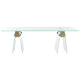 SAFAVIEH Gesine Modern Glass Coffee Table - 51Wx28Dx16H