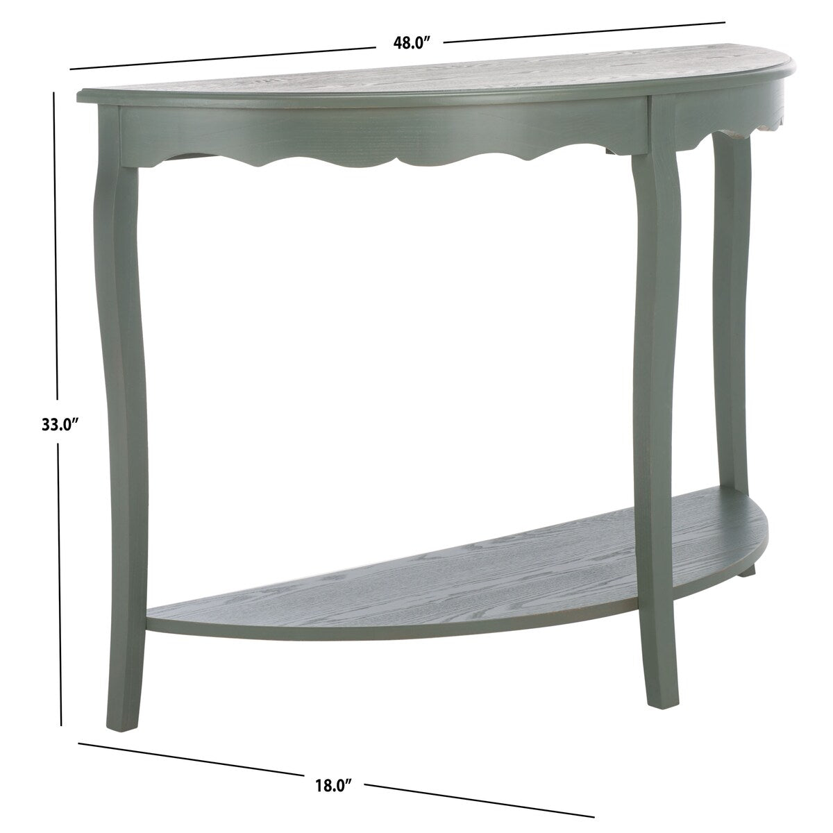 SAFAVIEH Getulia Console Table- 48" x 18" x 33" - 48Wx18Dx33H