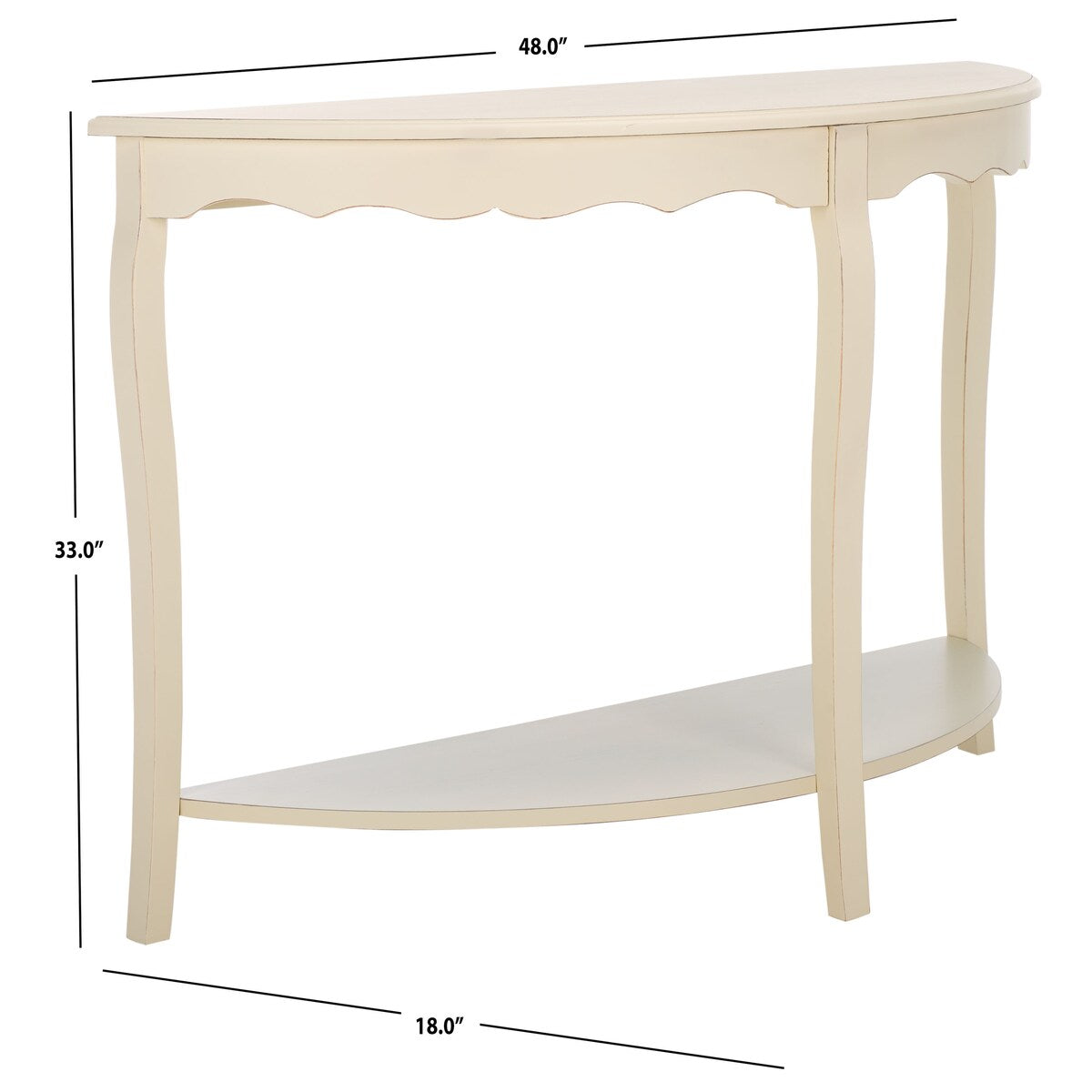 SAFAVIEH Getulia Console Table- 48" x 18" x 33" - 48Wx18Dx33H