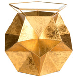 SAFAVIEH Ginger Modern Gold Geo Side Table - 23" x 23" x 20.3" - 23Wx23Dx20H