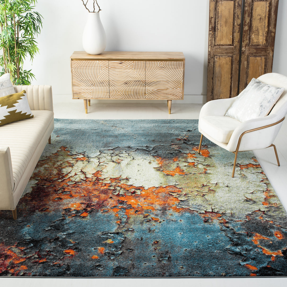 SAFAVIEH Glacier Bertille Modern Abstract Rug