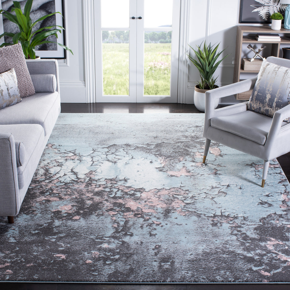 SAFAVIEH Glacier Bertille Modern Abstract Rug