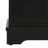 SAFAVIEH Golda Distressed Black Storage Cabinet - 15.9" x 11.8" x 35" - 16Wx12Dx35H