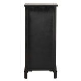 SAFAVIEH Golda Distressed Black Storage Cabinet - 15.9" x 11.8" x 35" - 16Wx12Dx35H