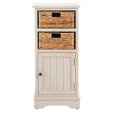 SAFAVIEH Golda Distressed Black Storage Cabinet - 15.9" x 11.8" x 35" - 16Wx12Dx35H