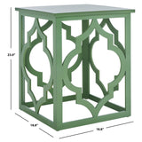 SAFAVIEH Grayce Trellis Silver Leaf End Table. - 19" W x 19" D x 23" H - 19Wx19Dx23H