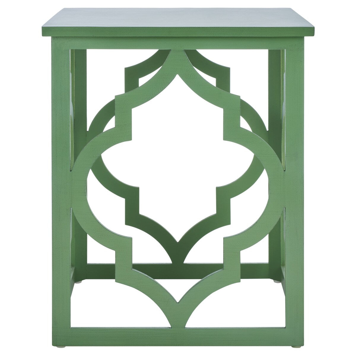 SAFAVIEH Grayce Trellis Silver Leaf End Table. - 19" W x 19" D x 23" H - 19Wx19Dx23H