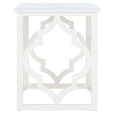 SAFAVIEH Grayce Trellis Silver Leaf End Table. - 19" W x 19" D x 23" H - 19Wx19Dx23H