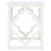 SAFAVIEH Grayce Trellis Silver Leaf End Table. - 19" W x 19" D x 23" H - 19Wx19Dx23H