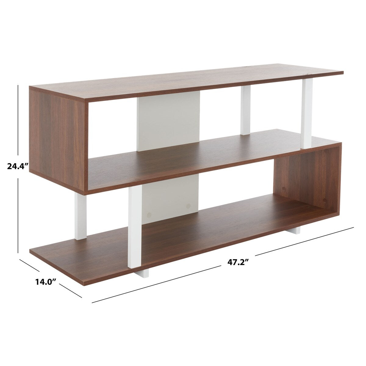 SAFAVIEH Grisel Small Media Stand - 47" W x 14" D x 24" H - 47Wx14Dx24H