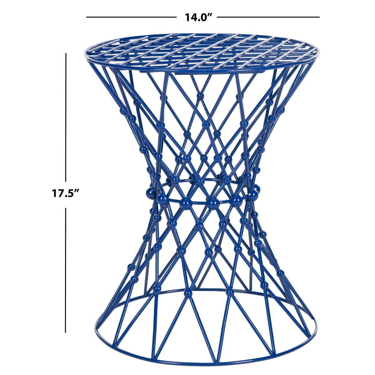 SAFAVIEH Gulcin Iron Stool - 14Wx14Dx18H