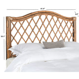 SAFAVIEH Gulfem Brown/ Multi Rattan Wicker Trellis Headboard (Full)