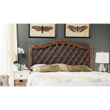 SAFAVIEH Gulfem Brown/ Multi Rattan Wicker Trellis Headboard (Full)