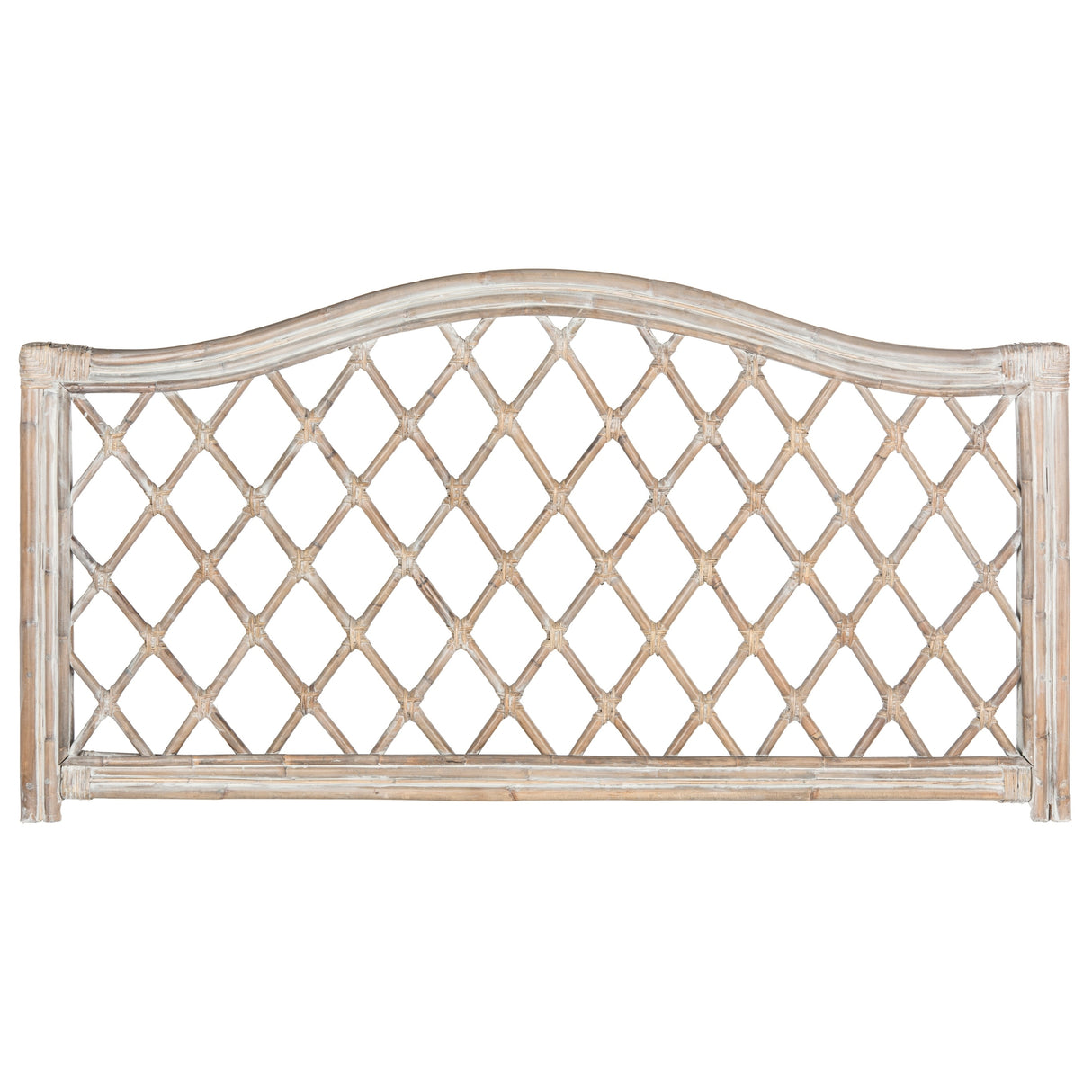 SAFAVIEH Gulfem Brown/ Multi Rattan Wicker Trellis Headboard (Full)