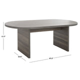 SAFAVIEH Gulzada Modern Oval Coffee Table - 47 In. W x 24 In. D x 18 In. H - 47Wx24Dx18H