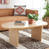 SAFAVIEH Gulzada Modern Oval Coffee Table - 47 In. W x 24 In. D x 18 In. H - 47Wx24Dx18H