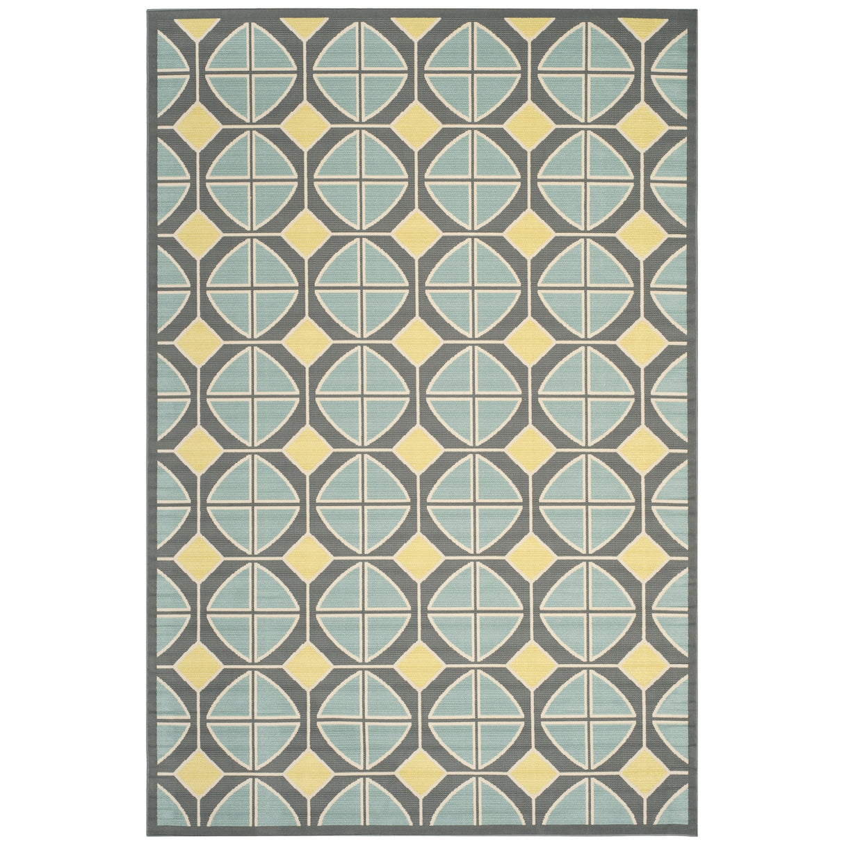 SAFAVIEH Hampton Haley Modern Indoor/ Outdoor Waterproof Patio Backyard Rug