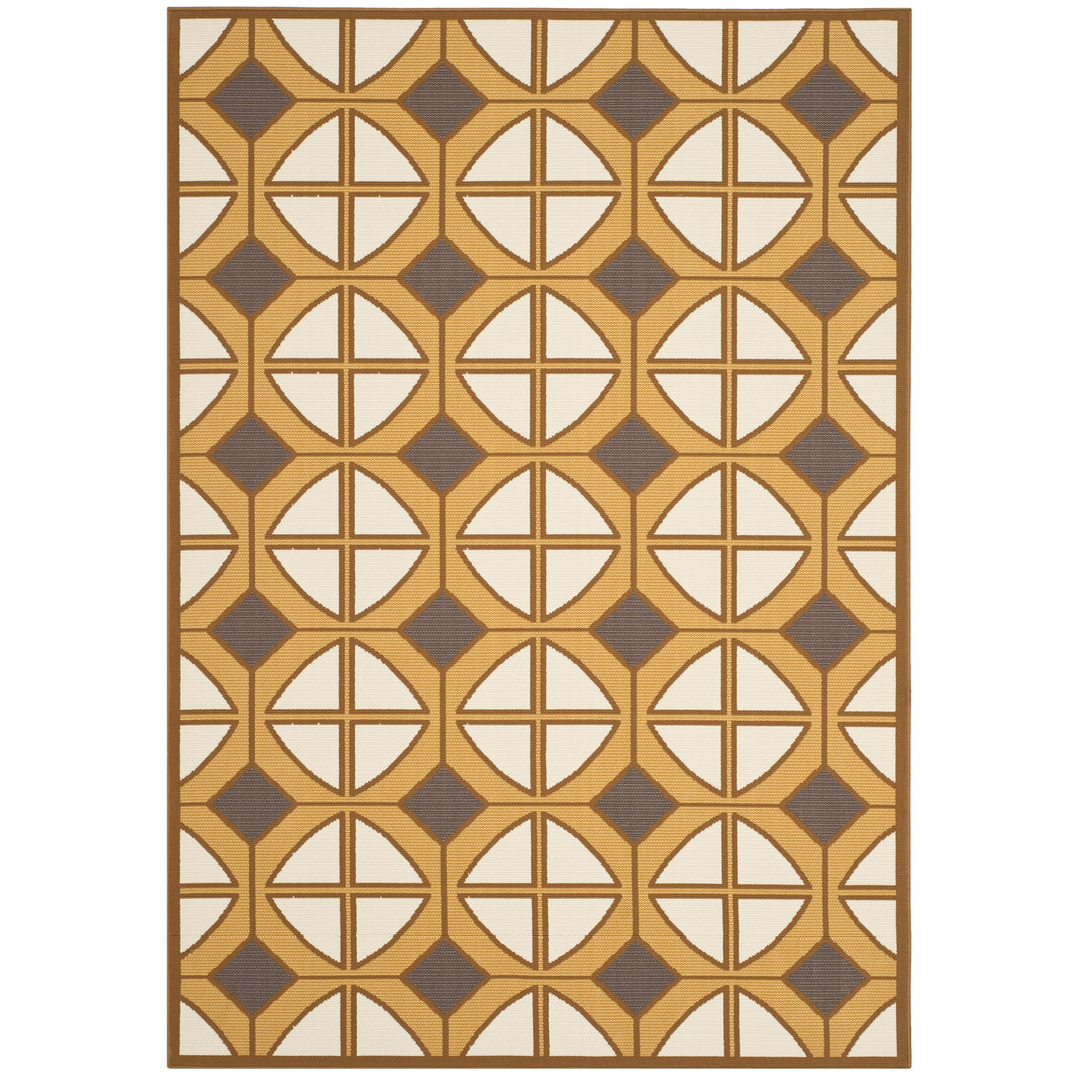 SAFAVIEH Hampton Haley Modern Indoor/ Outdoor Waterproof Patio Backyard Rug