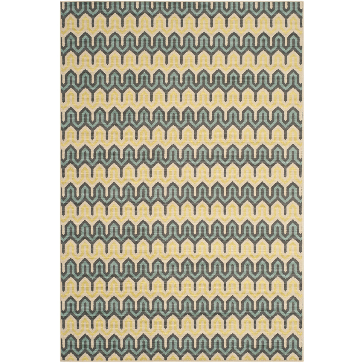 SAFAVIEH Hampton Tiana Modern Indoor/ Outdoor Waterproof Patio Backyard Rug