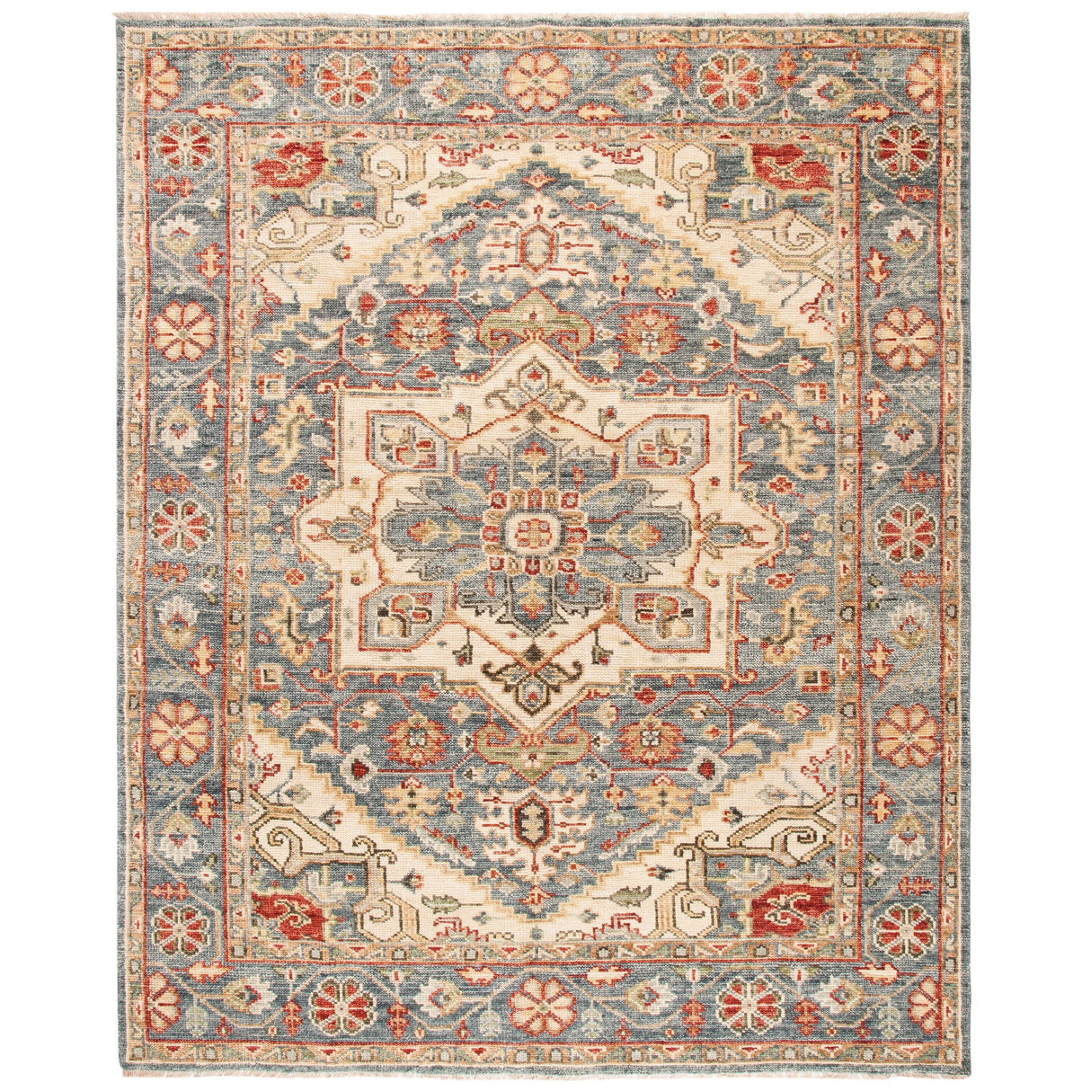 SAFAVIEH Hand-Knotted Samarkand Kristiane Traditional Wool Rug