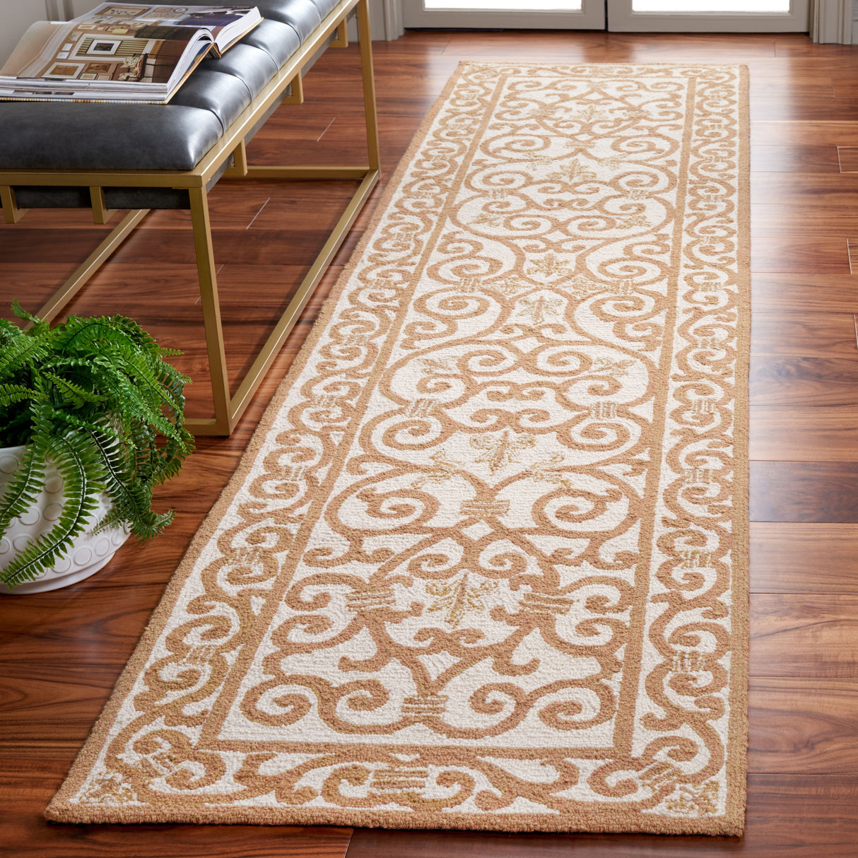 SAFAVIEH Hand-hooked Chelsea Joba Country Oriental Wool Rug