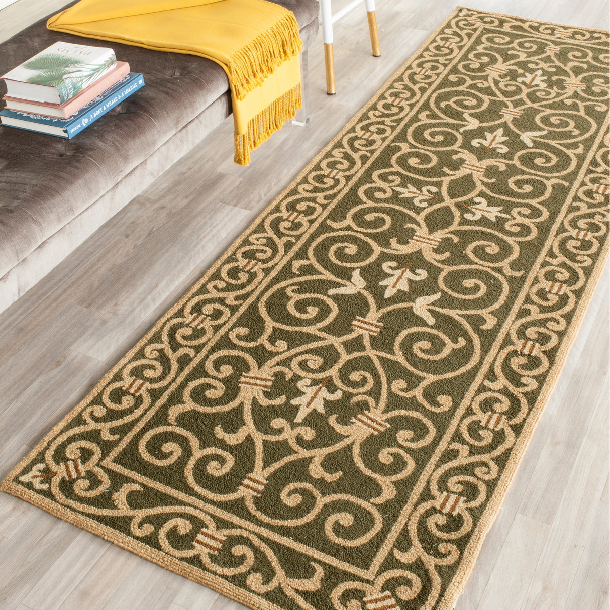 SAFAVIEH Hand-hooked Chelsea Joba Country Oriental Wool Rug