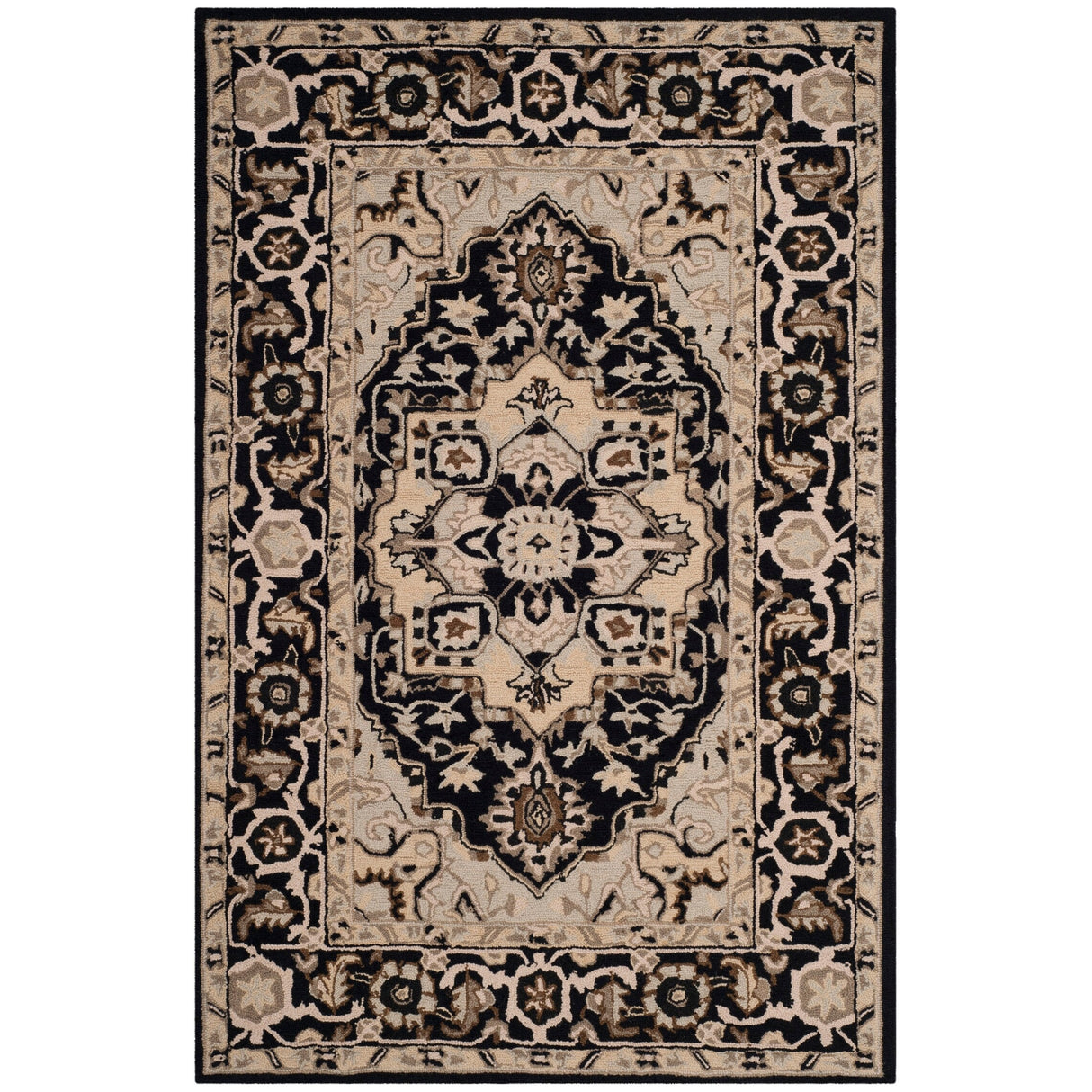 SAFAVIEH Hand-hooked Solbritt Red/ Ivory Wool Rug