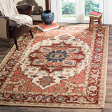 SAFAVIEH Hand-hooked Solbritt Red/ Ivory Wool Rug