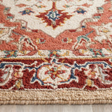 SAFAVIEH Hand-hooked Solbritt Red/ Ivory Wool Rug