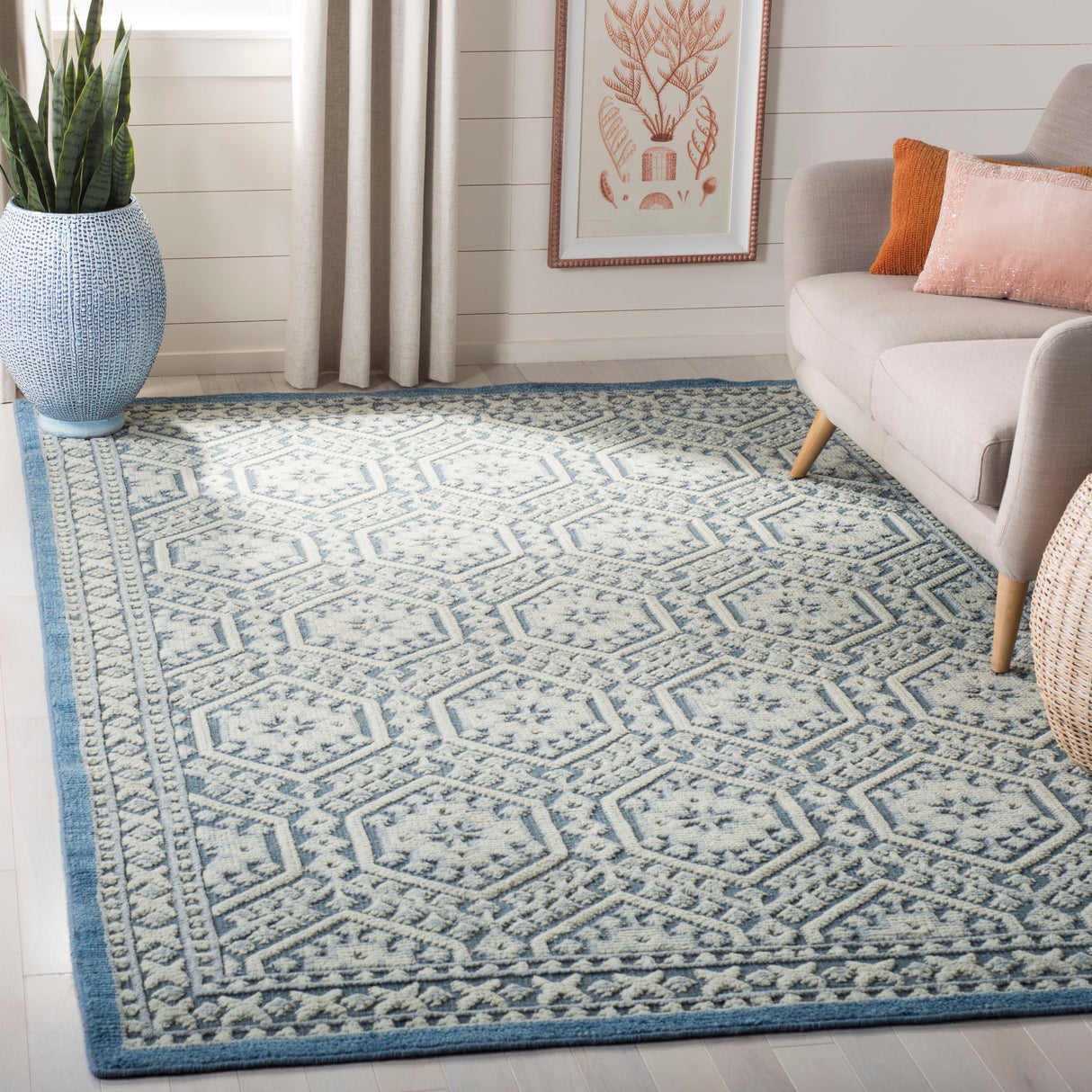 SAFAVIEH Hand-knotted Paseo Detelina Modern Wool Rug