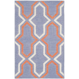 SAFAVIEH Hand-woven Moroccan Marissa Reversible Dhurrie Purple Wool Rug