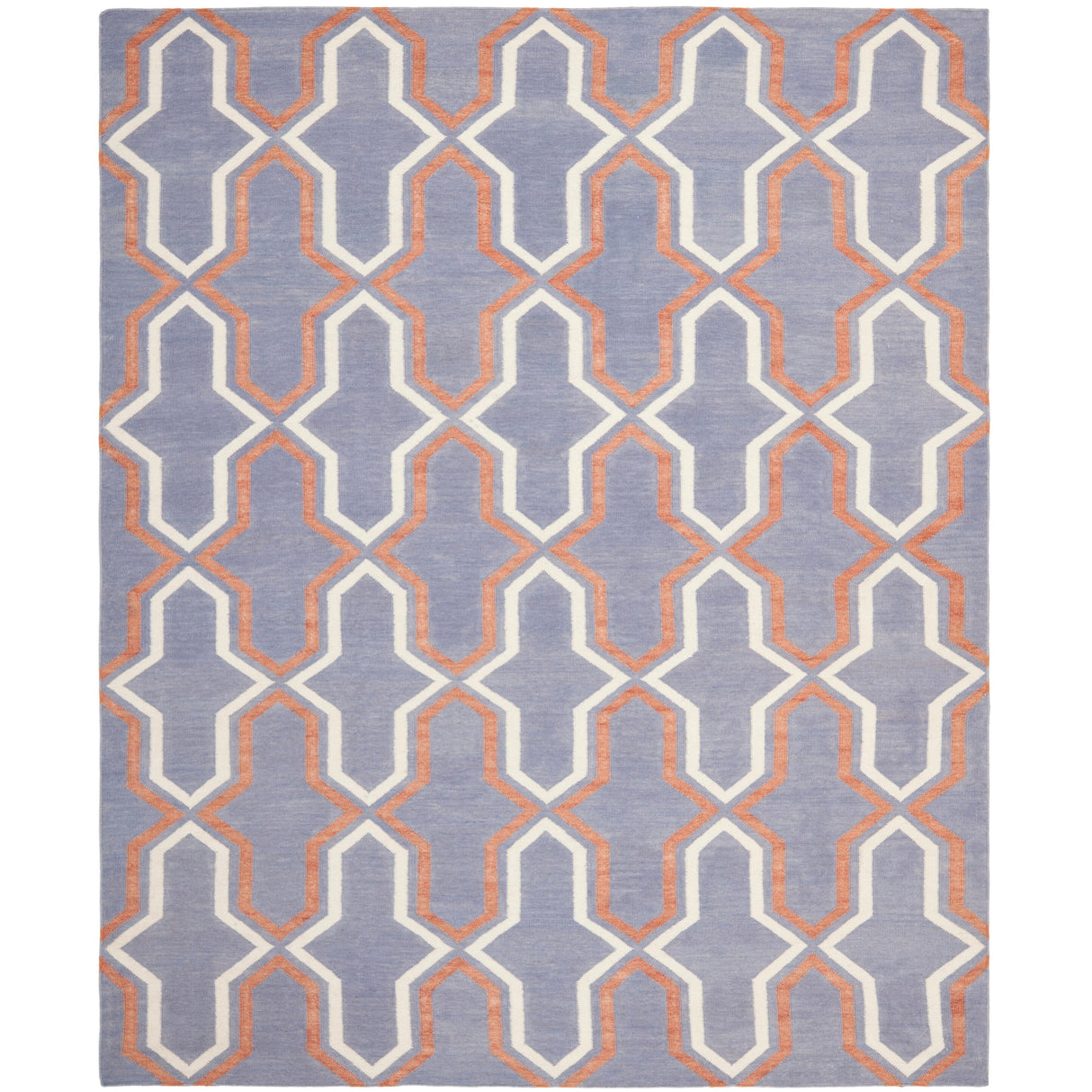 SAFAVIEH Hand-woven Moroccan Marissa Reversible Dhurrie Purple Wool Rug