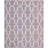 SAFAVIEH Hand-woven Moroccan Marissa Reversible Dhurrie Purple Wool Rug