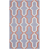 SAFAVIEH Hand-woven Moroccan Marissa Reversible Dhurrie Purple Wool Rug