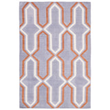 SAFAVIEH Hand-woven Moroccan Marissa Reversible Dhurrie Purple Wool Rug