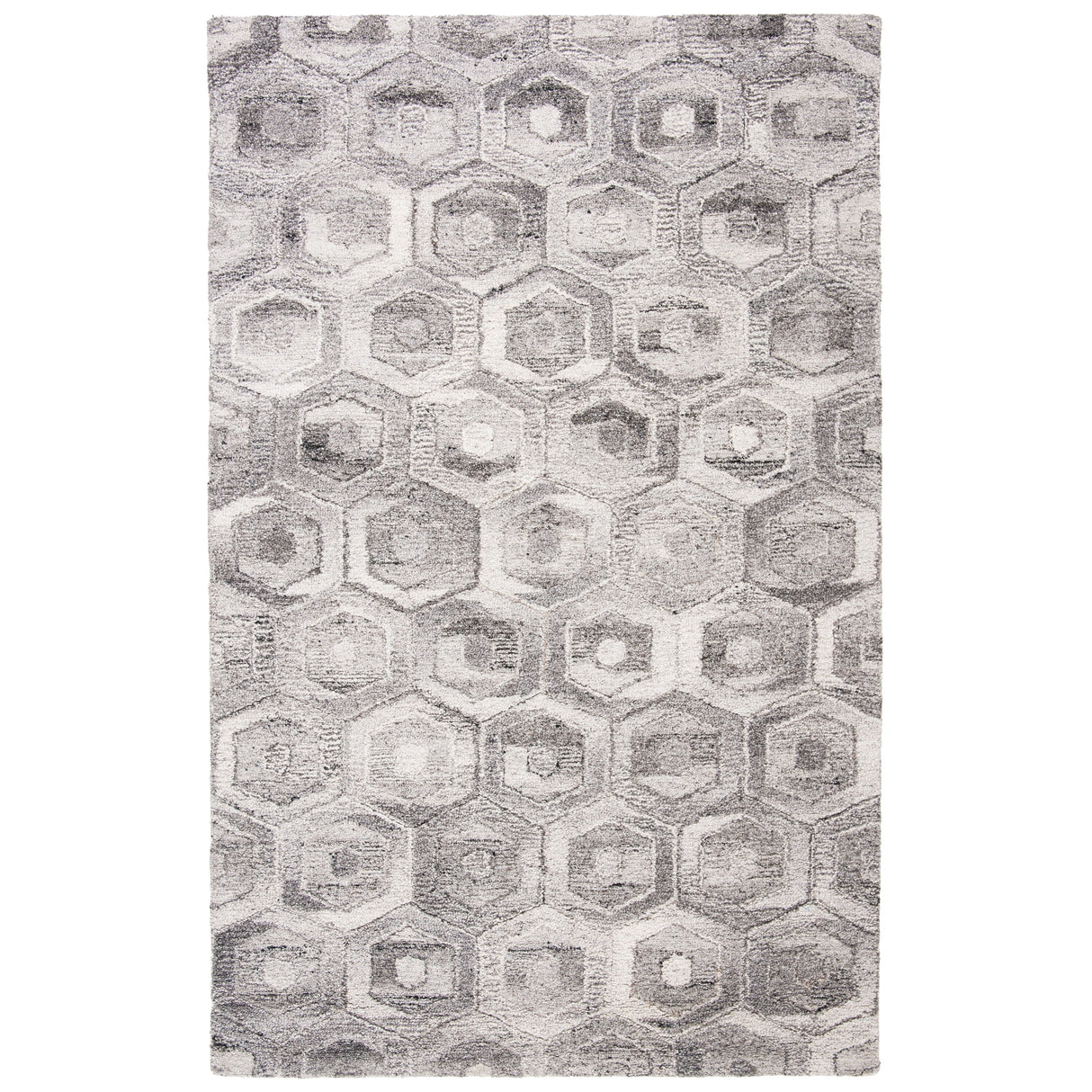 SAFAVIEH Handmade Abstract Bookem Geometric Wool Rug