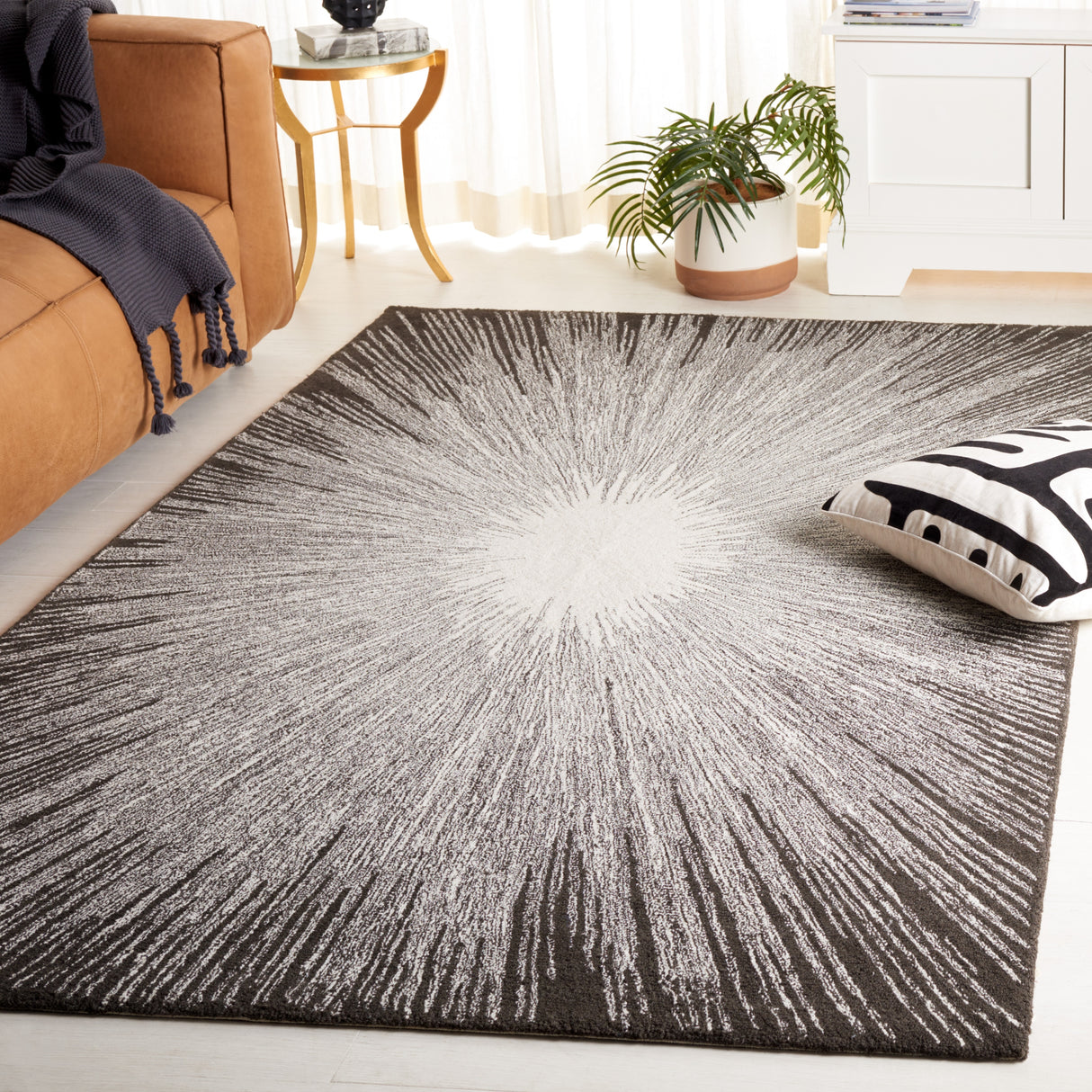 SAFAVIEH Handmade Abstract Lazzara Modern Wool Rug