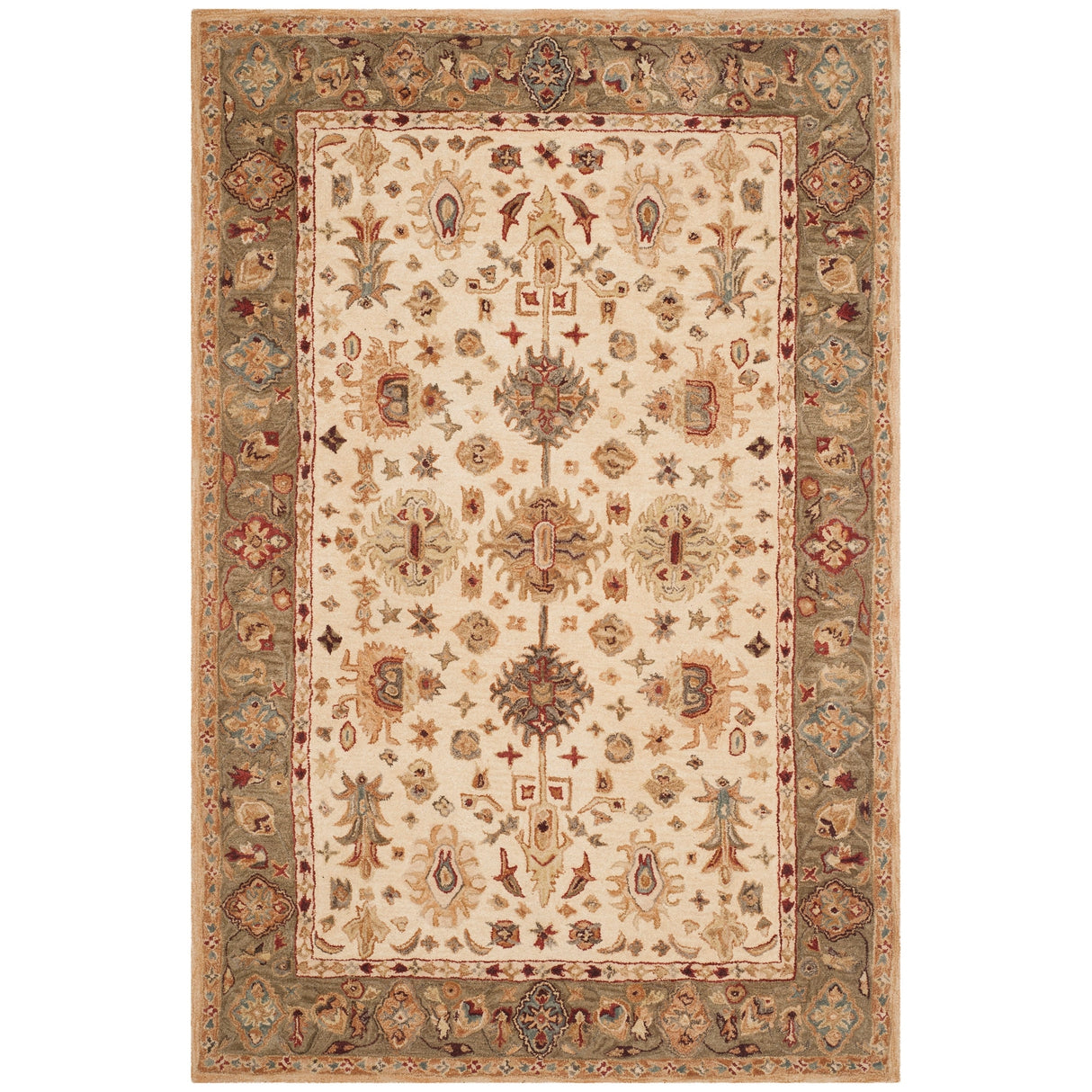 SAFAVIEH Handmade Anatolia Bibbi Traditional Oriental Hand-spun Wool Rug