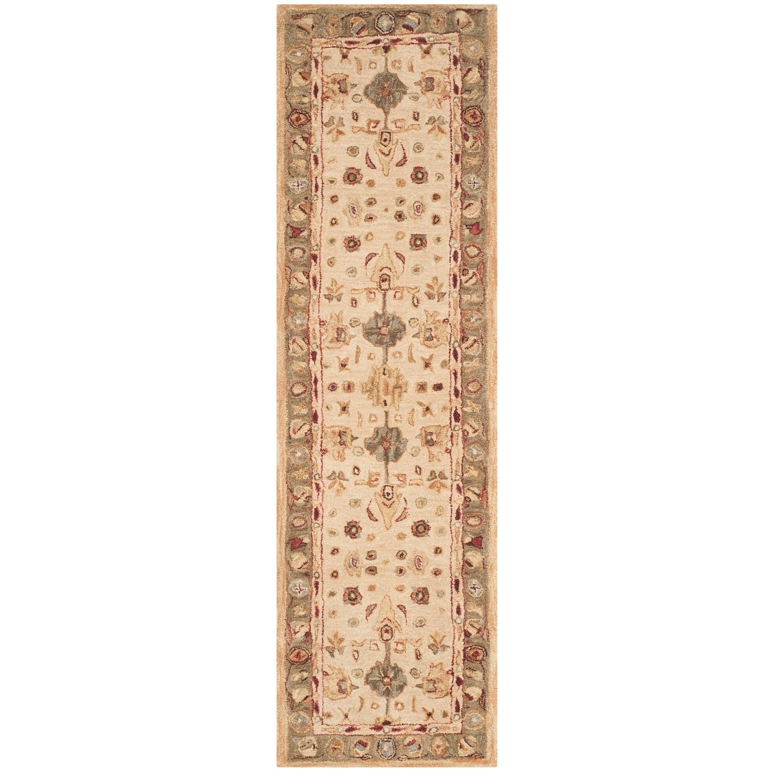 SAFAVIEH Handmade Anatolia Bibbi Traditional Oriental Hand-spun Wool Rug