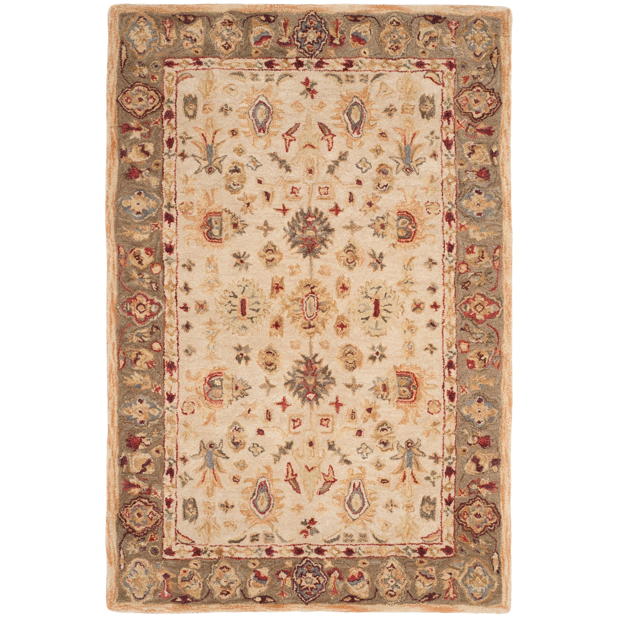 SAFAVIEH Handmade Anatolia Bibbi Traditional Oriental Hand-spun Wool Rug