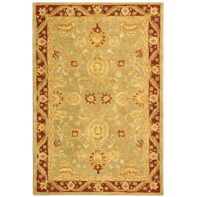 SAFAVIEH Handmade Anatolia Bibi Traditional Oriental Hand-spun Wool Rug