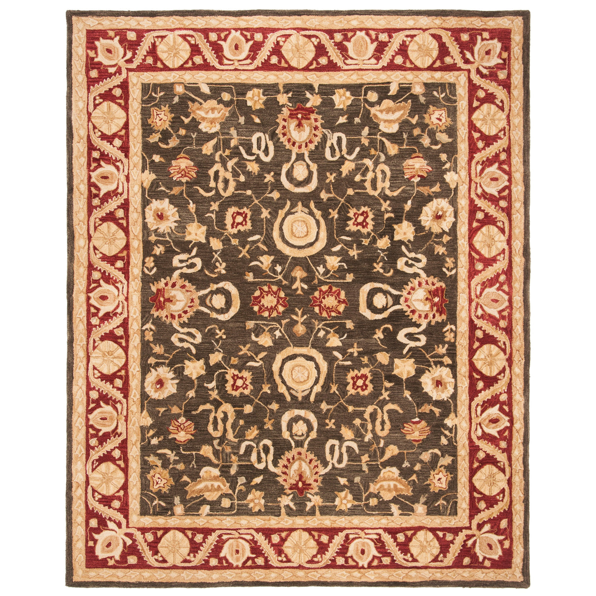 SAFAVIEH Handmade Anatolia Bibi Traditional Oriental Hand-spun Wool Rug