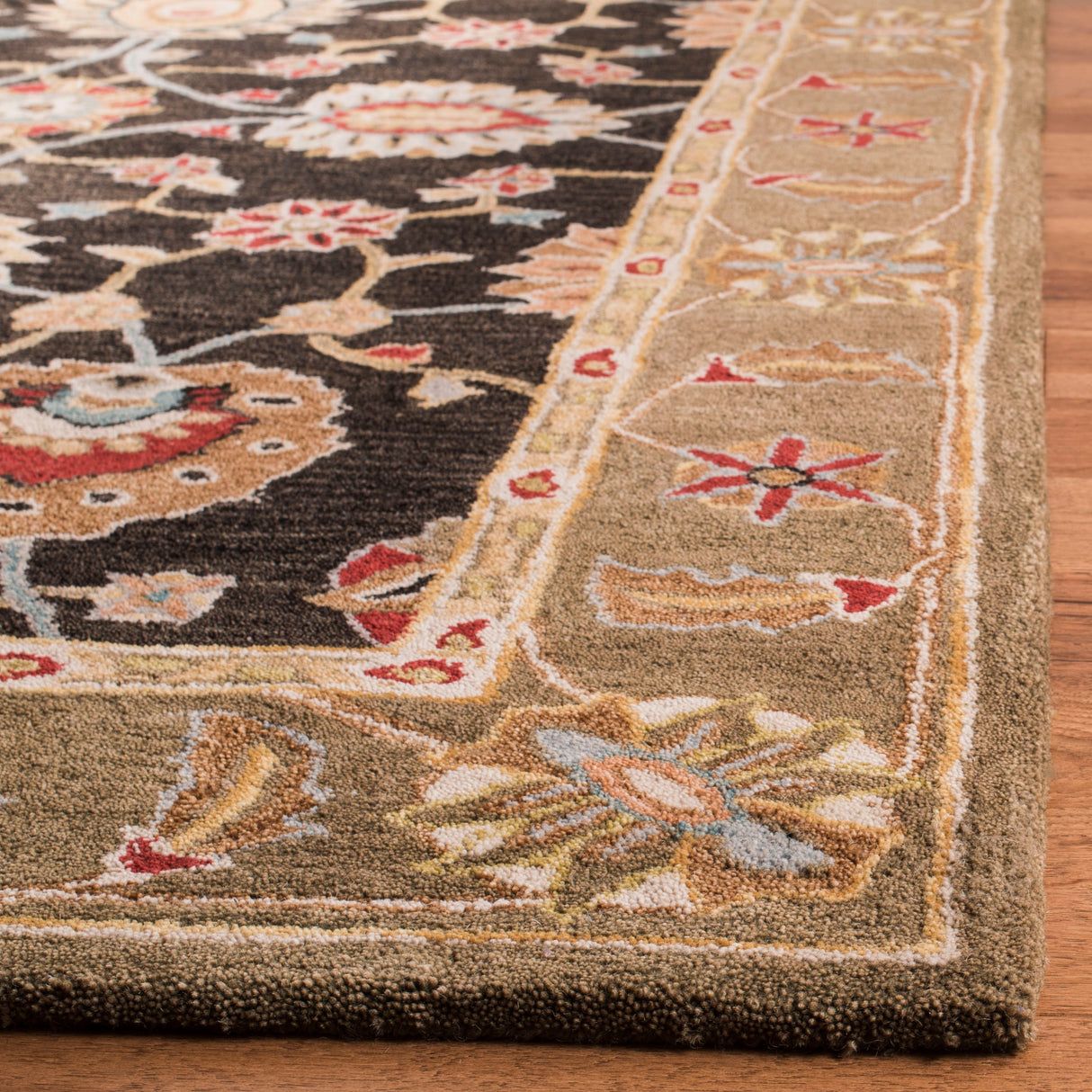 SAFAVIEH Handmade Anatolia Elmaz Traditional Oriental Hand-spun Wool Rug