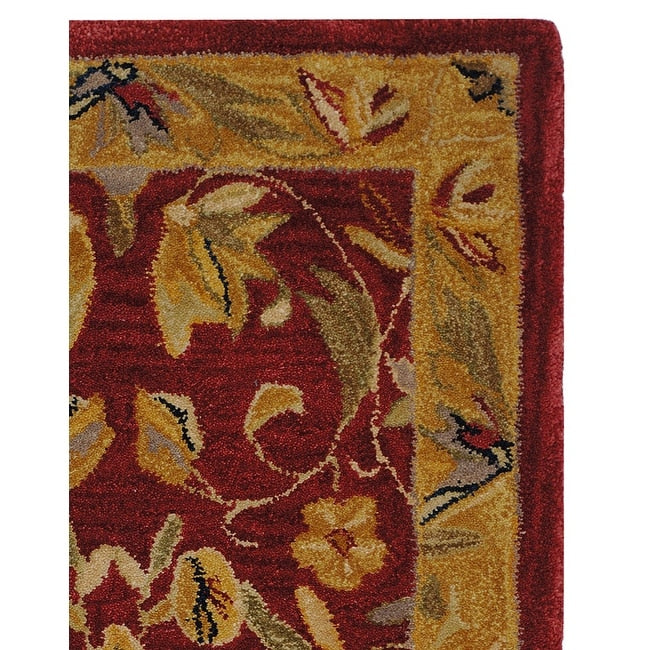 SAFAVIEH Handmade Anatolia Flossie Traditional Oriental Hand-spun Wool Rug